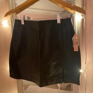 NWT vintage leather skirt